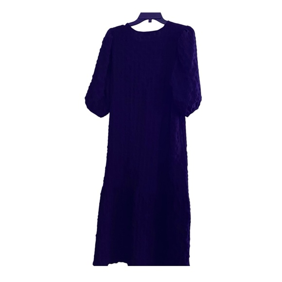 Elegant black Sheath Dress with Long Puff Sleeves - Picture 1 of 4